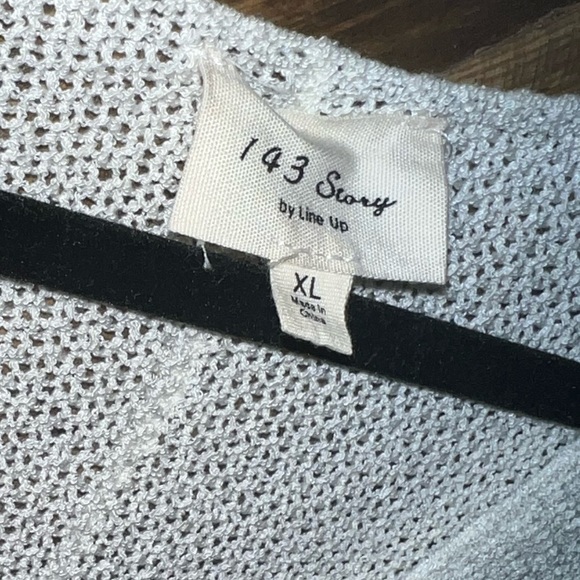 Crochet/Knit Thin See Through Sweater - Picture 3 of 4